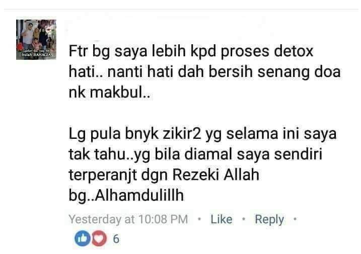 "Ftr bagi saya lebih kepada proses …