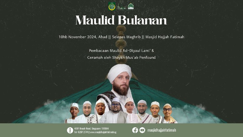 Majlis Maulid Bersama Shaykh Mus’ab Penfound …