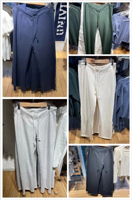 Pantalones informales de pierna ancha para …