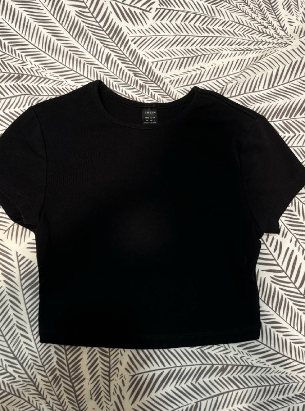 black shein crop top