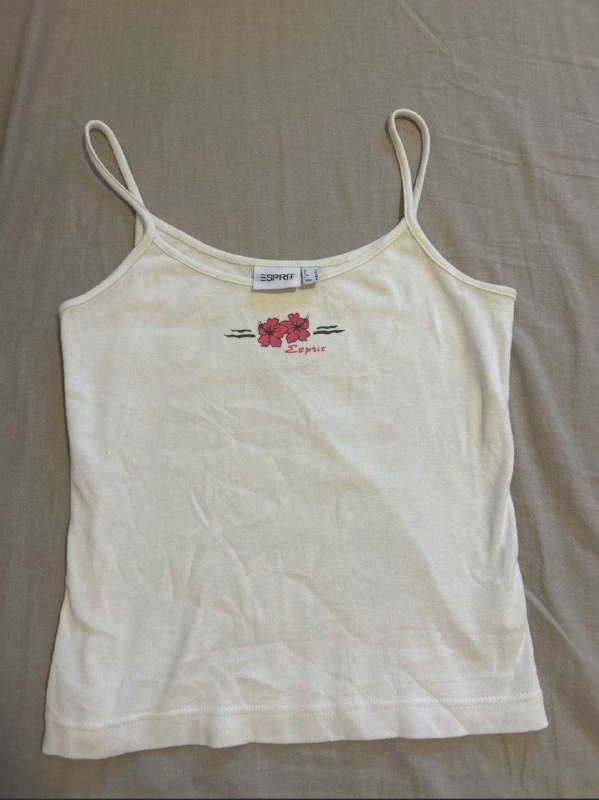 espirit hibiscus cami tank top