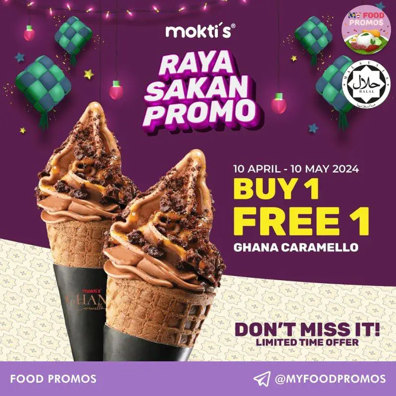 **Mokti’s: 1-for-1 Ice Cream ***🍦*****