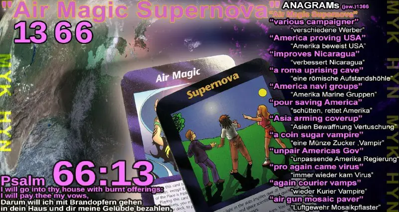 "Supernova+Air Magic" in jew. [Gematria:1366](https://www.gematrix.org/?word=supernova+air+magic#jewish-results)**1366=**vatican city …