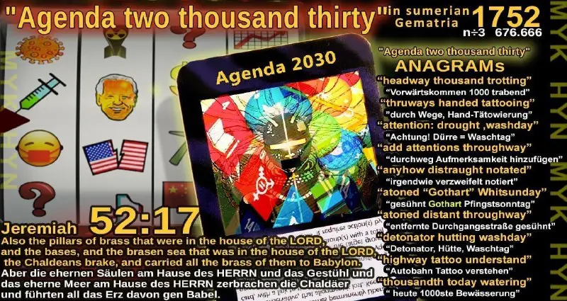 "Agenda two thousand thirty" in sumerian …