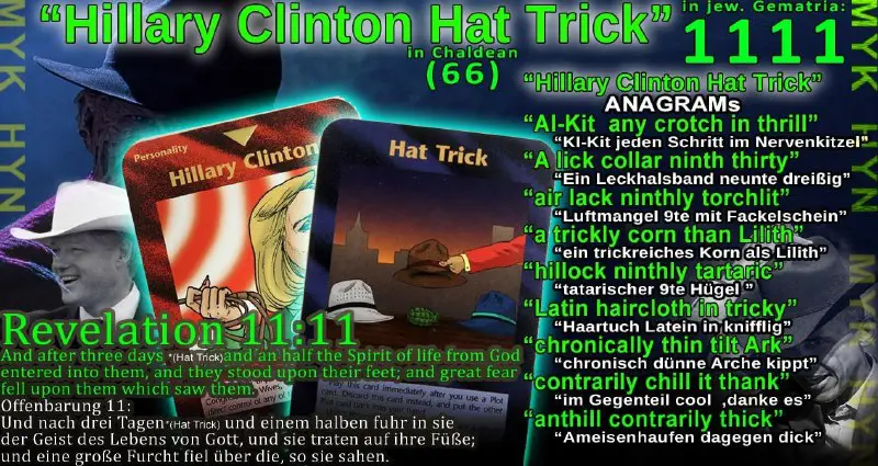 "Hillary Clinton Hat Trick" in jew. …