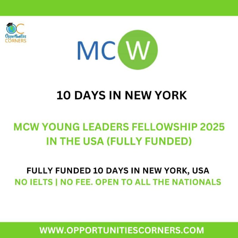 MCW Young Leaders Fellowship 2025 in …