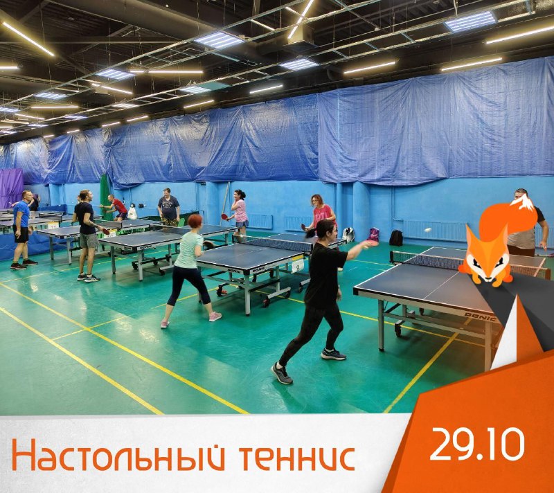 **29.10 (вт) - Настольный теннис** ***🏓***