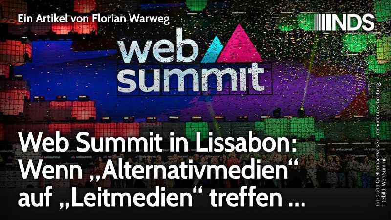 Web Summit in Lissabon: Wenn „Alternativmedien“ …