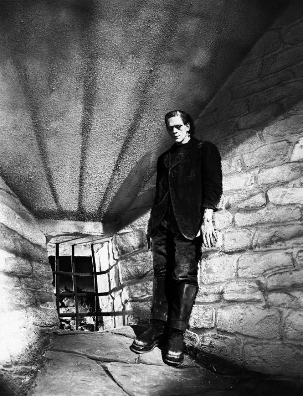 *Boris Karloff in a rare still …