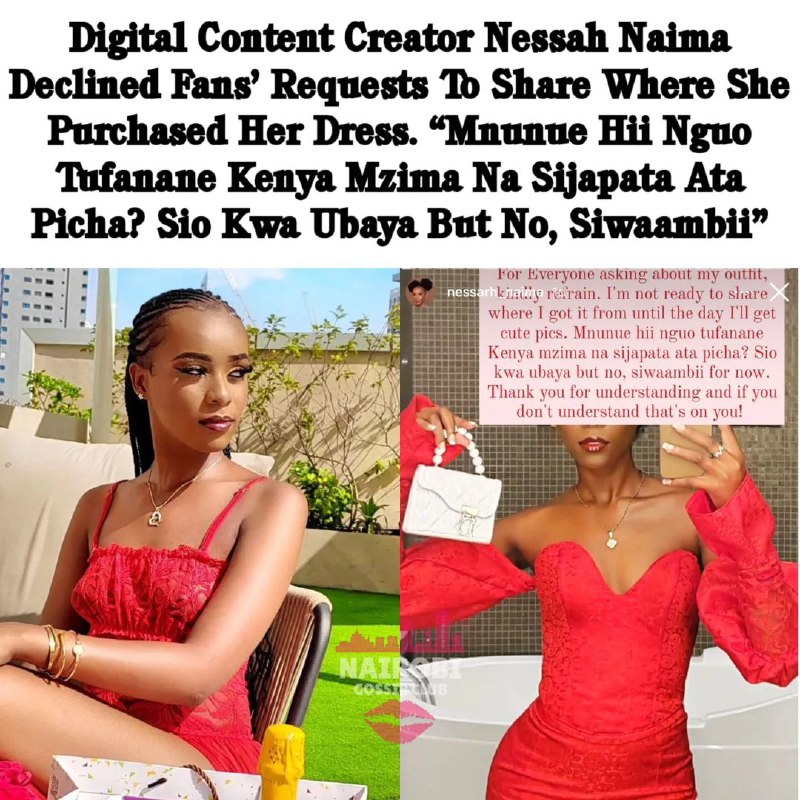 Digital Content Creator Nessah Naima Declined …