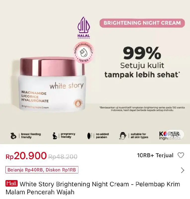 White Story Brightening Night Cream - …