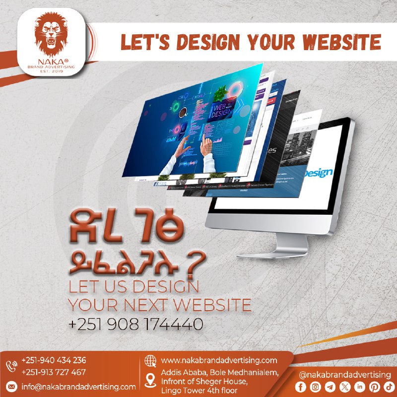 Let's Design your website.