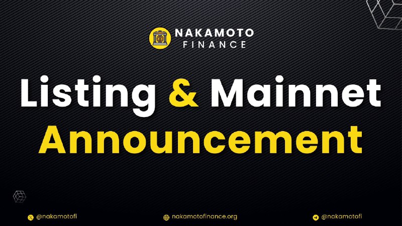 Nakamoto Finance Announcements