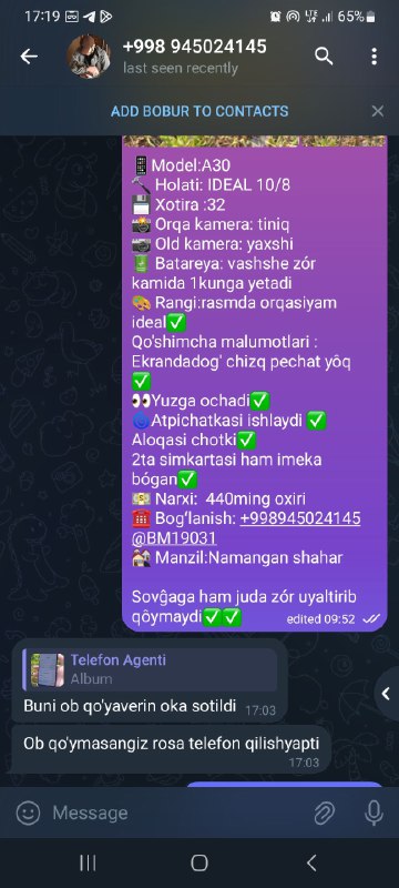 Namangan Telefon Bozor