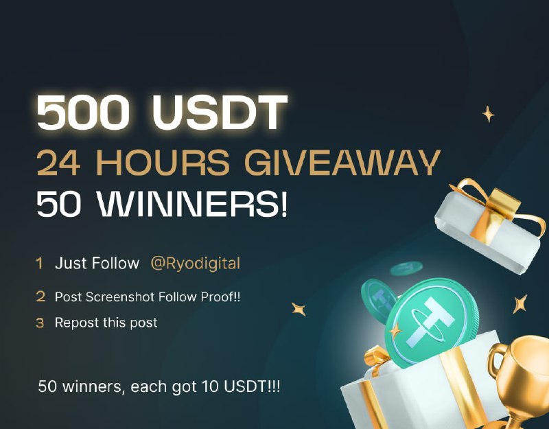 500 USDT GIVEAWAY!!!! ***💸******💸***