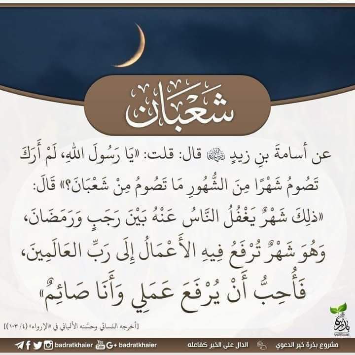 من لم تُهرول روحه في شعبان!
