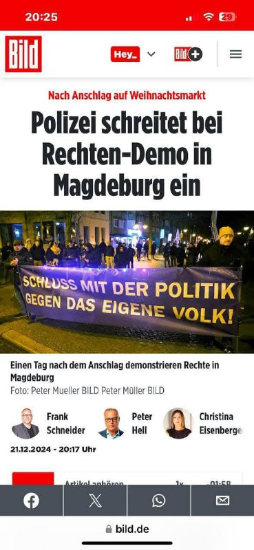 ***❌*** Bei einer Demo, die sich …