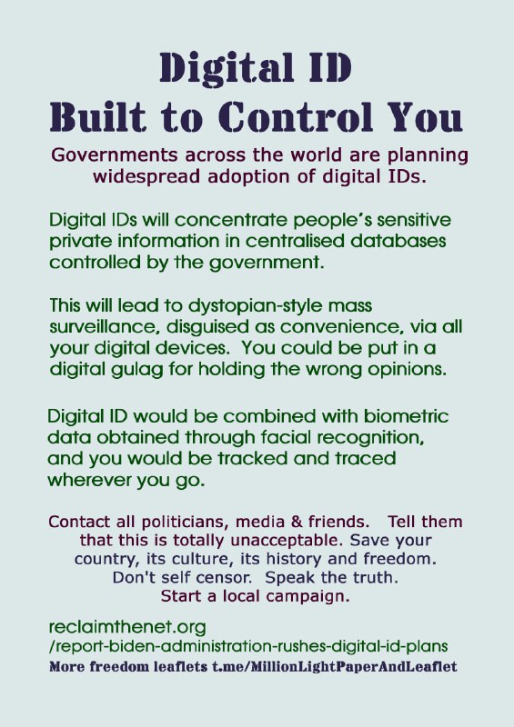 **Digital ID Built to Control You