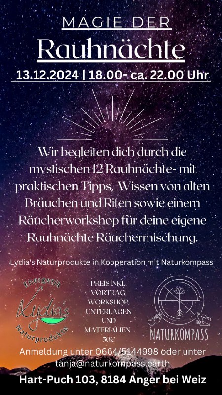 Die Rauhnächte kommen langsam näher ***💫***