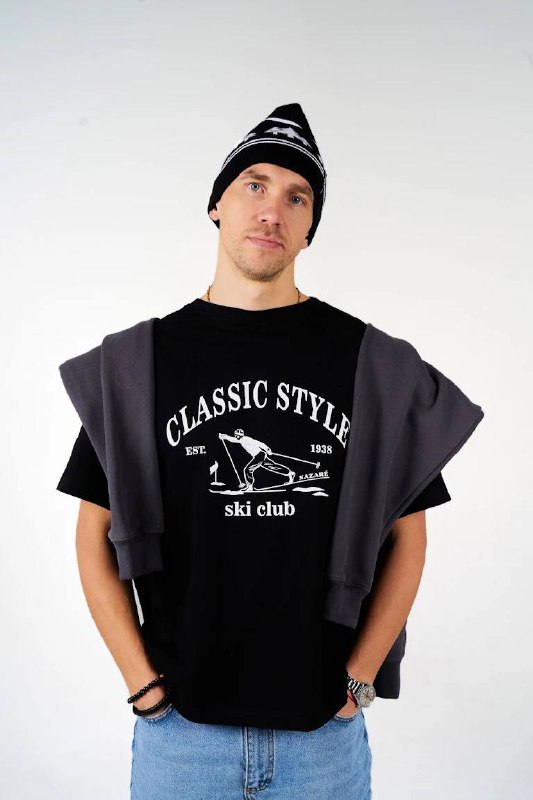 Черная футболка «classic style». Unisex.