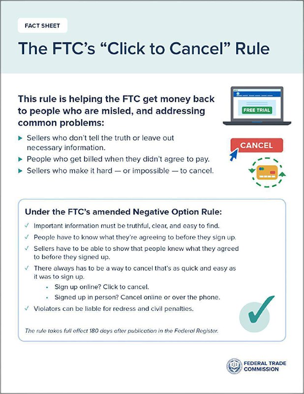 ***🇺🇸*** Федеральная торговая комиссия США сегодня …