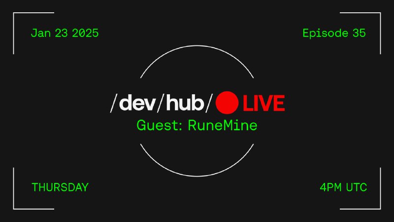 On today's DevHub Live, we are …