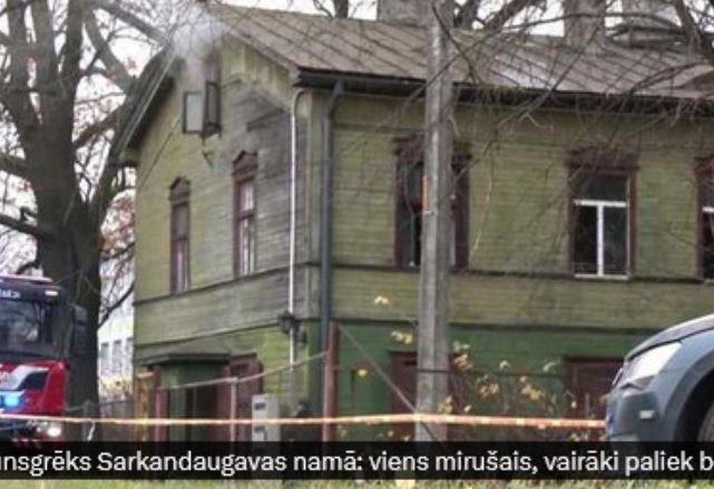 **VIDEO. Sarkandaugavā nograndis sprādziens; ir bojāgājušais**