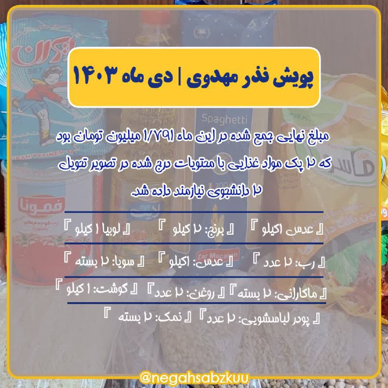 [#گزارش\_تصویری](?q=%23%DA%AF%D8%B2%D8%A7%D8%B1%D8%B4_%D8%AA%D8%B5%D9%88%DB%8C%D8%B1%DB%8C) | بیستمین ماه پویش نذر …