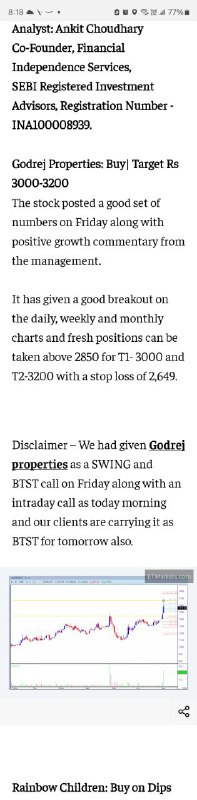 Godrej properties was shared as a …