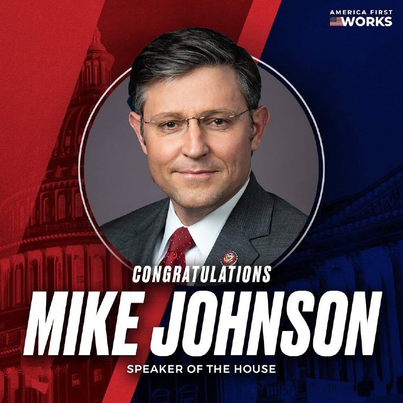 Congratulations, Speaker Johnson!