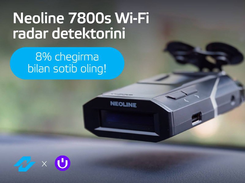 **Neoline 7800s Wi-Fi radar detektorini 8% …