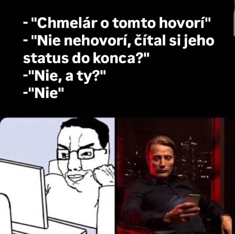 Chmelarove statusy sú ako knihy od …