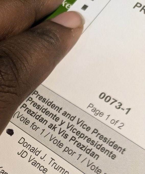 just voted