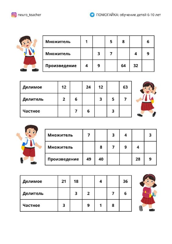 ПОМОГАЙКА: обучение детей 6-10 лет