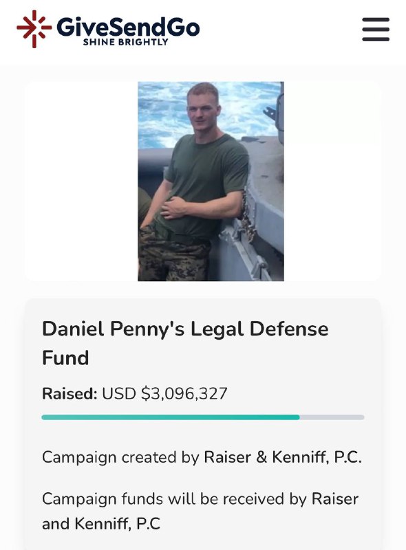 **Daniel Penny's Legal Defense Fund**We kindly …