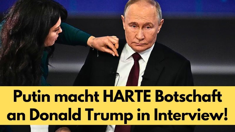 Wladimir Putins HARTE BOTSCHAFT an Donald …