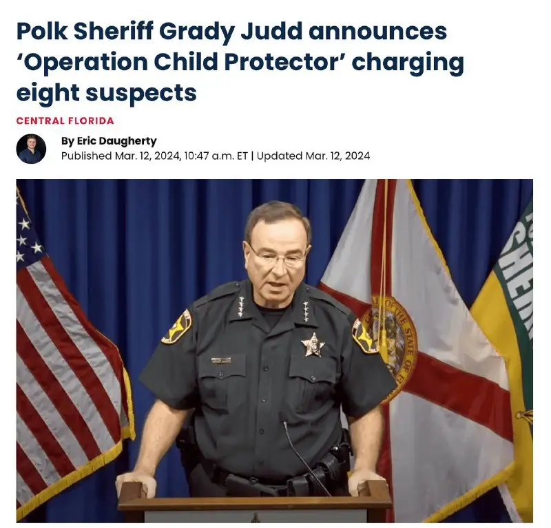 **NEW***🚨***: Polk County Sheriff Grady Judd …