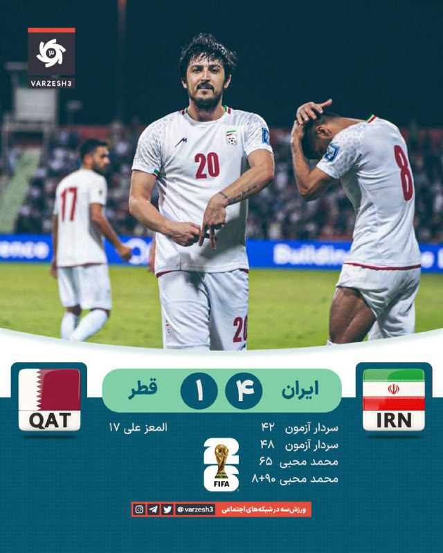 ***⚽️*** پایان بازی ایران 4 \_ …