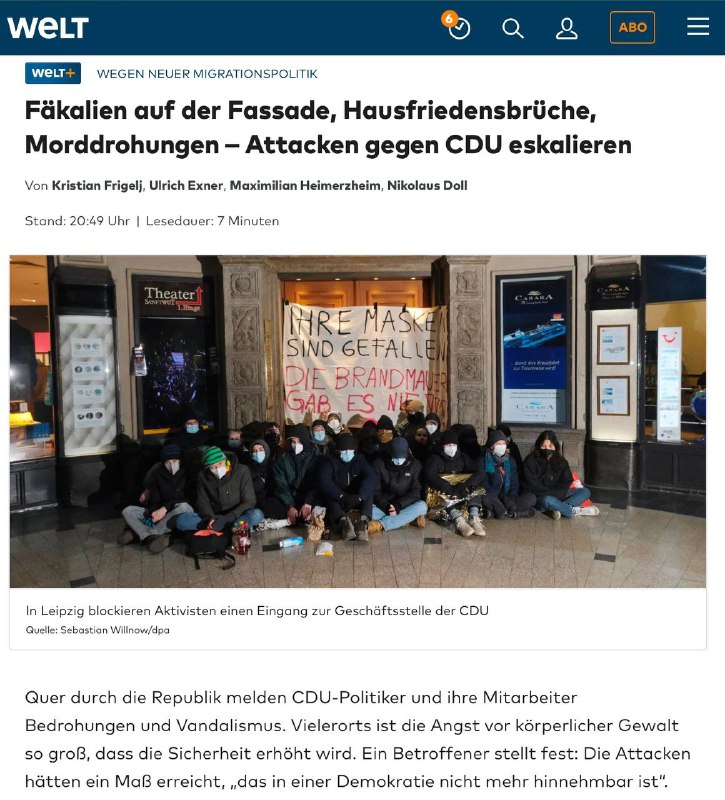 Bestimmt diese Querdenker und Delegitimierer…