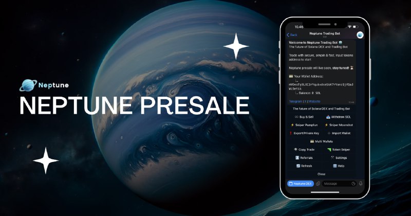 **Neptune Presale will live today at …