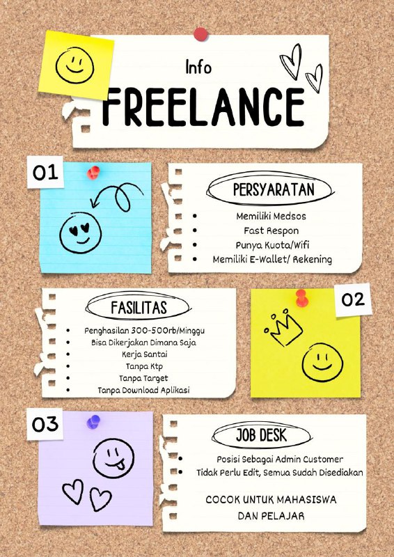 aku join freelance dapet uang sehari …