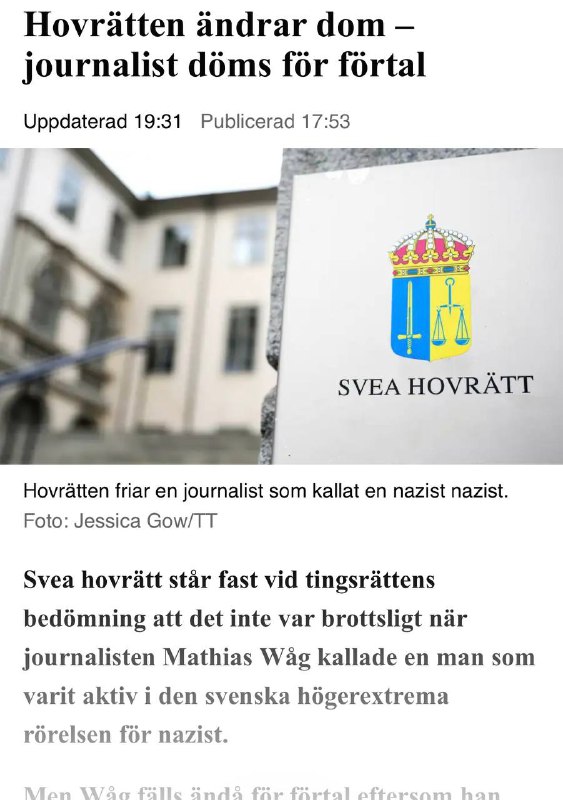 DN benämner en av grundarna av …