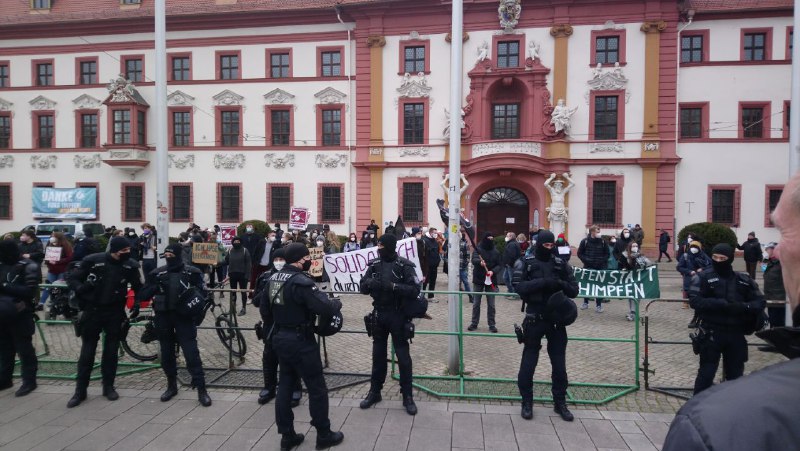 Thüringer Staatskanzlei Erfurt, Januar 2022: