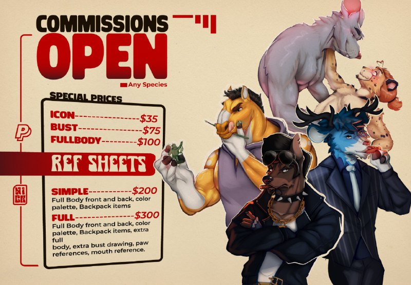 ***😊***March Commissions Open (0/5)***😊***