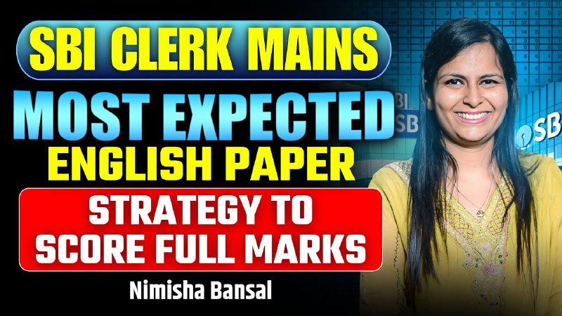 SBI Clerk Mains English Paper l …