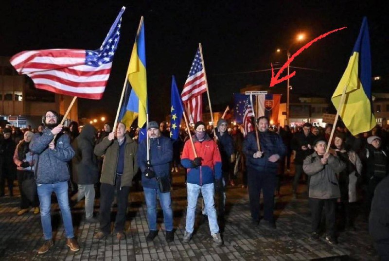 Guess where this political protest is …