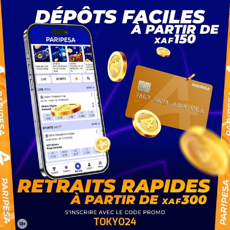 INSCRIVEZ VOUS RAPIDEMENT SUR L'APPLICATION PARIPESA …