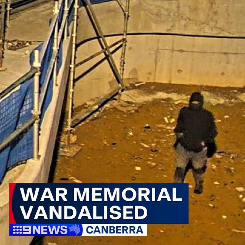 **“Australian War Memorial allegedly defaced by …