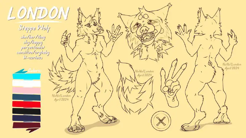 Lineart for her ref is completed! …