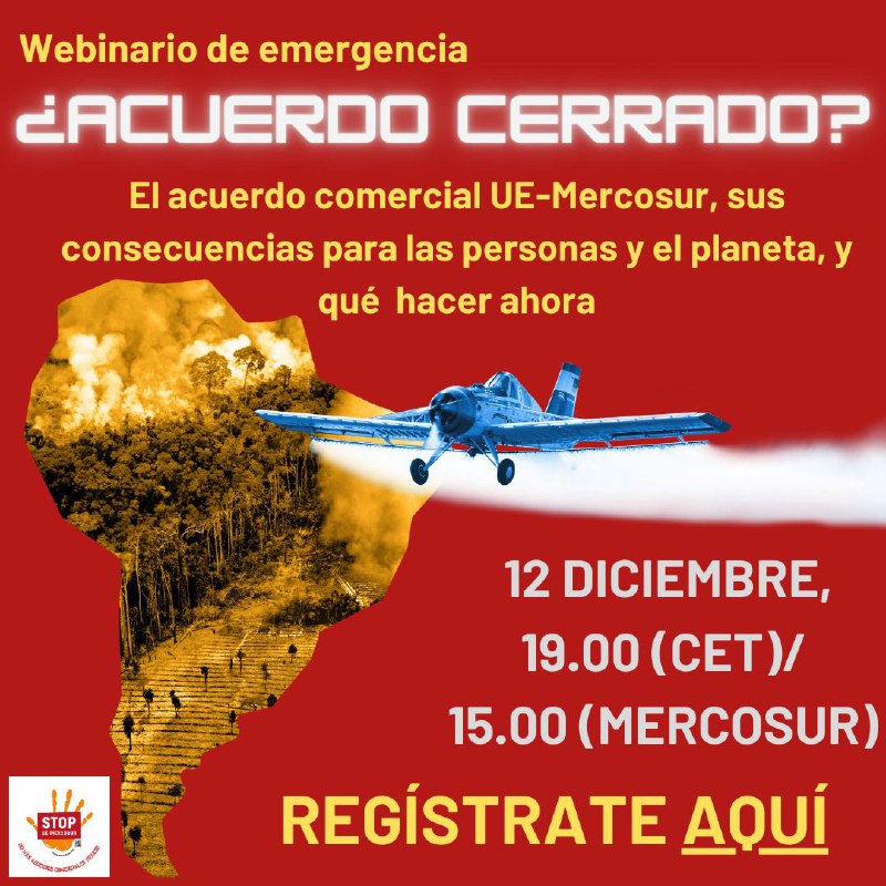 ***📢*** **Webinario de emergencia: UE-Mercosur, ¿acuerdo …